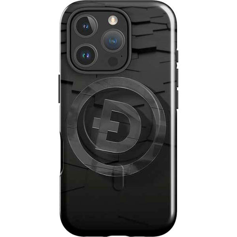 Doge Coin Textured Logo iPhone 16 Pro Magsafe Impact Case